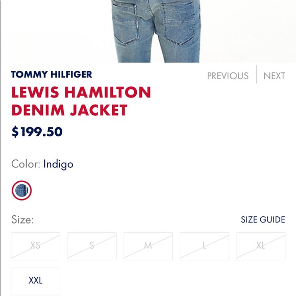 RARE Tommy Hilfiger Lewis Hamilton denim jacket - Picture 5 of 6